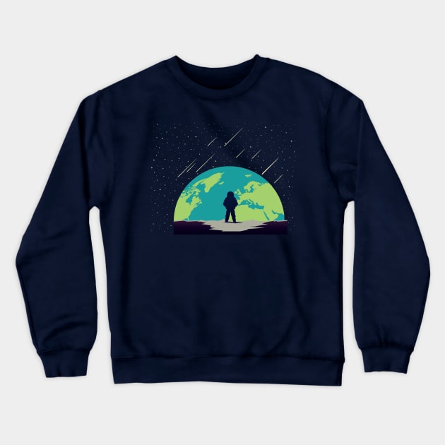 Rocket Man | Space Crewneck Sweatshirt by CleverboyDsgns